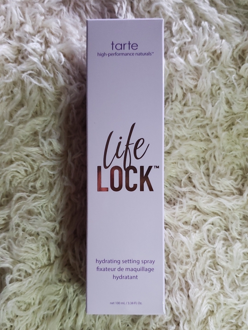 tarte LifeLOCK Hydrating Setting Spray - 3.38 Fl. Oz. -NEW IN BOX-